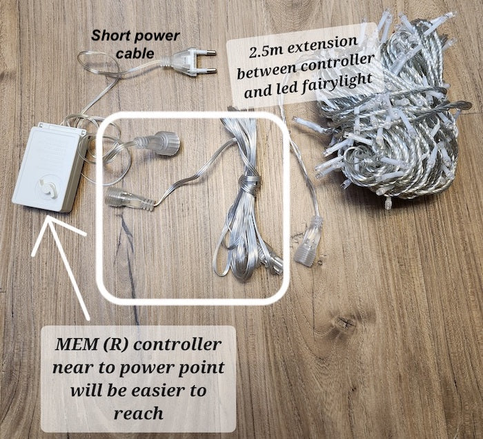 Led Curtain / String Fairy Light Extension Cables