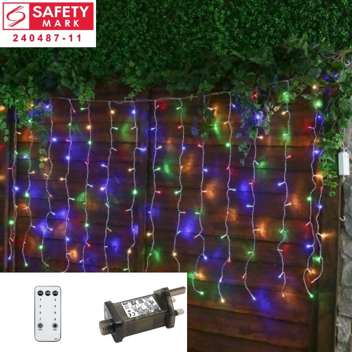 SG Safety Mark - 31V 3 Meters x 1 Meter Led Fairy Curtain Light , Multi