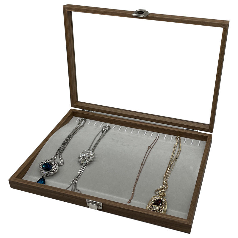 Necklace Wooden Jewelry Storage Organizer Box