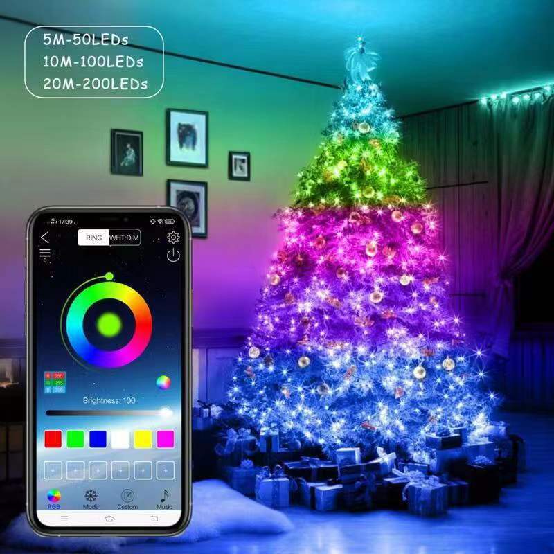 USB Bluetooth APP 10 Meter 100 Led Fairy String Light , 200 over Modes