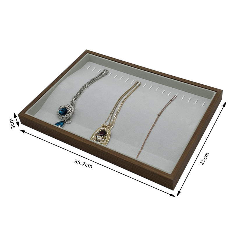 [ STARZ ] 20 Slots Necklace Wooden Jewelry Storage Tray