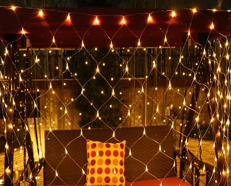 SG Safety Mark , 31V 3M x 2M 198 Led Fairy Net Light , Warm with Remote