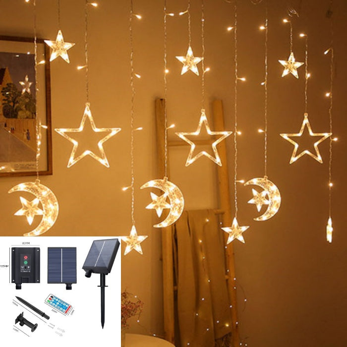 solar power led fairy curtain outdoor garden lights singapore