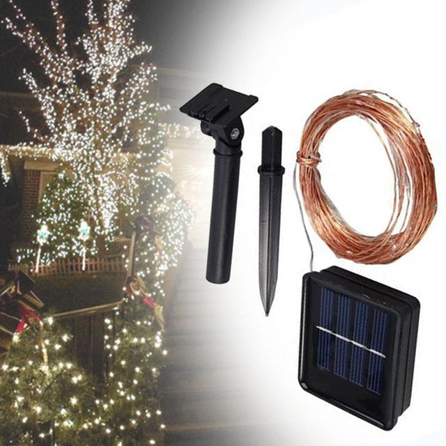 garden outdoor solar power led fairy lights singapore