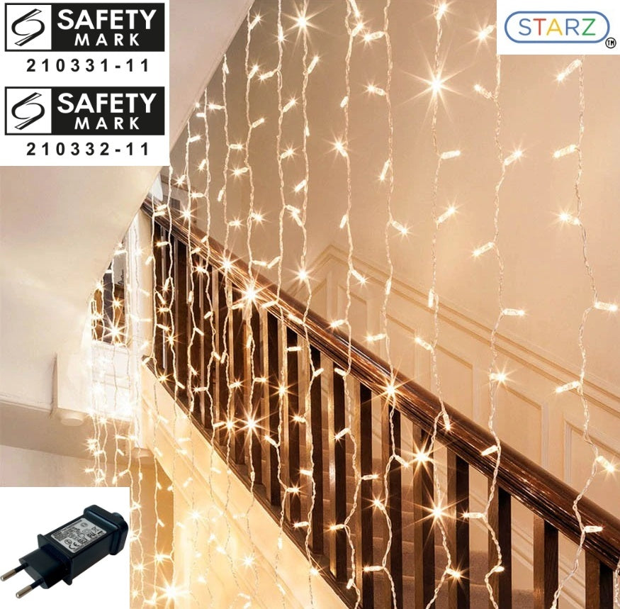 SG Safety Mark - 31V 3 Meters x 1 Meter Led Fairy Curtain Light