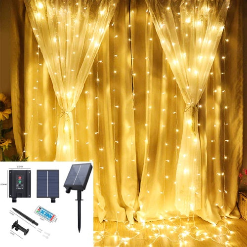 solar powered led fairy curtain light singapore