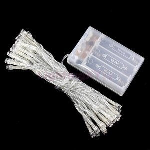 white fairy string lights battery