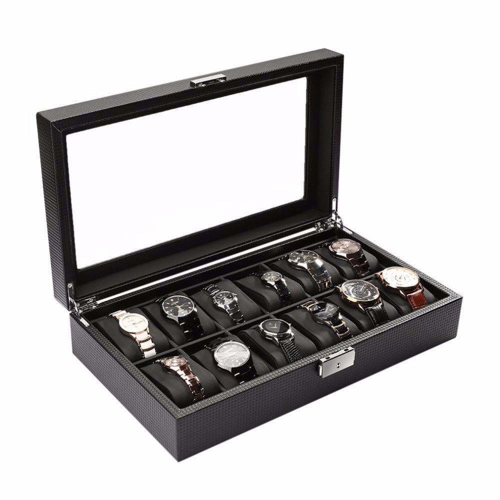 12 GRIDS PU WATCH BOX