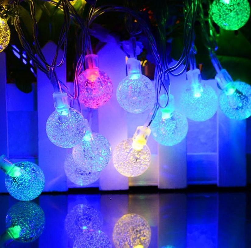 Battery Operated 5 Meter 50 Crystal Balls String Light Multi